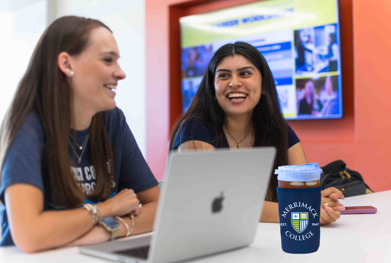 Students with a coffee